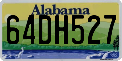 AL license plate 64DH527