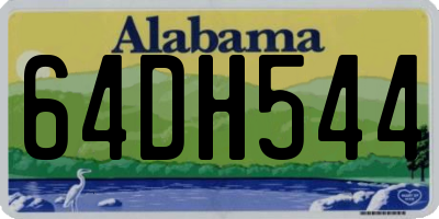AL license plate 64DH544