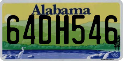 AL license plate 64DH546