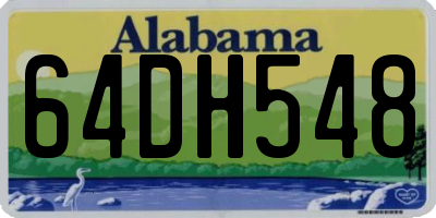 AL license plate 64DH548