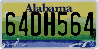 AL license plate 64DH564