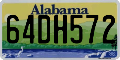AL license plate 64DH572