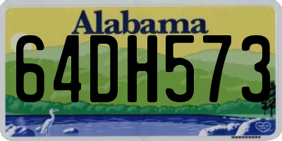 AL license plate 64DH573
