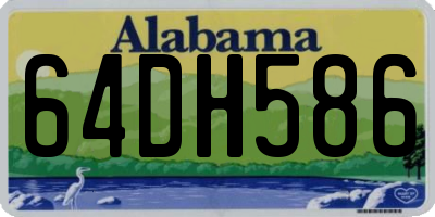 AL license plate 64DH586