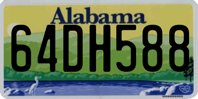 AL license plate 64DH588
