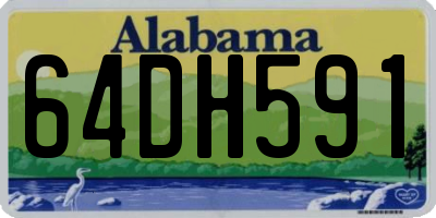 AL license plate 64DH591