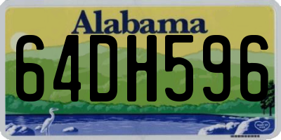 AL license plate 64DH596