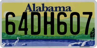 AL license plate 64DH607