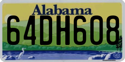 AL license plate 64DH608