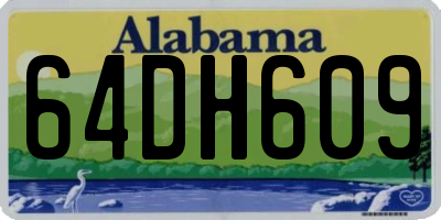 AL license plate 64DH609
