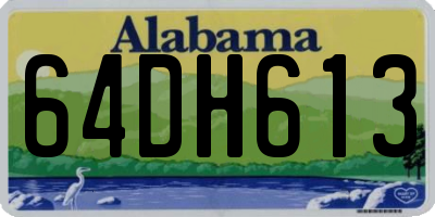 AL license plate 64DH613