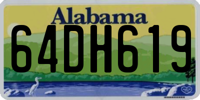 AL license plate 64DH619
