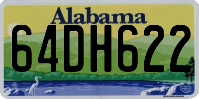 AL license plate 64DH622