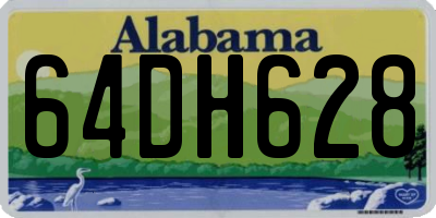 AL license plate 64DH628