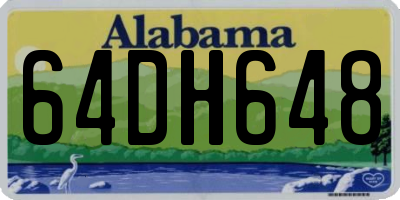 AL license plate 64DH648