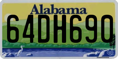 AL license plate 64DH690