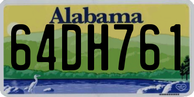AL license plate 64DH761