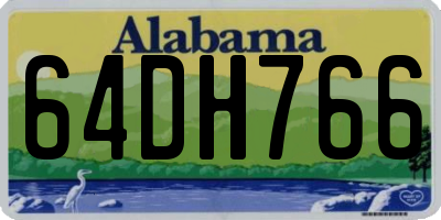 AL license plate 64DH766