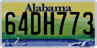 AL license plate 64DH773