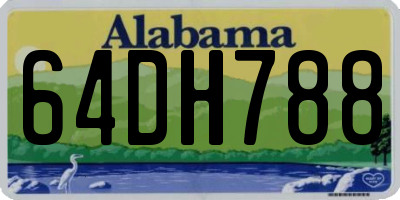 AL license plate 64DH788