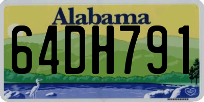 AL license plate 64DH791