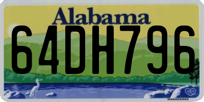 AL license plate 64DH796