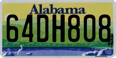 AL license plate 64DH808