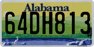 AL license plate 64DH813