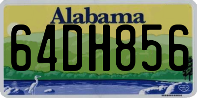 AL license plate 64DH856