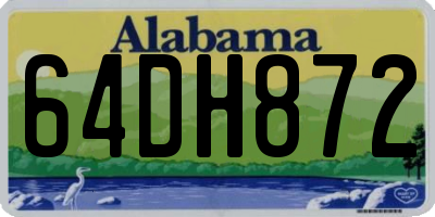 AL license plate 64DH872