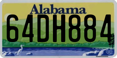 AL license plate 64DH884