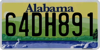 AL license plate 64DH891