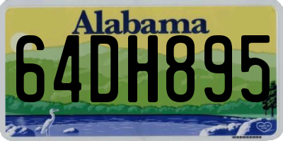 AL license plate 64DH895