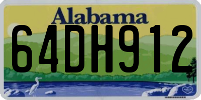 AL license plate 64DH912