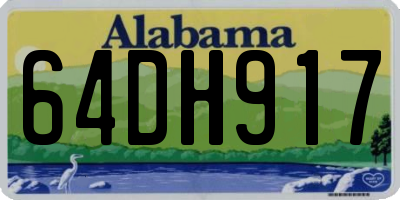 AL license plate 64DH917