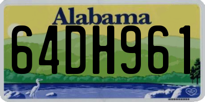 AL license plate 64DH961