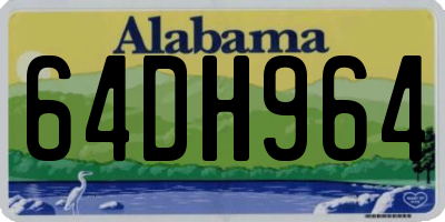AL license plate 64DH964