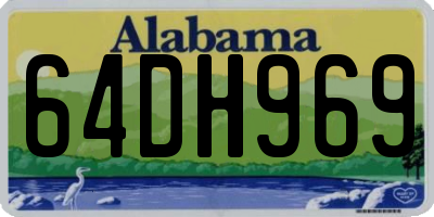 AL license plate 64DH969