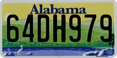 AL license plate 64DH979