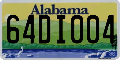 AL license plate 64DI004