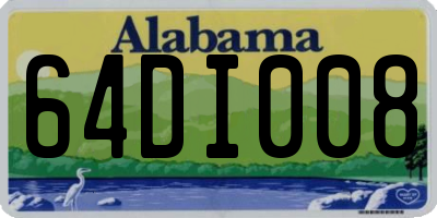 AL license plate 64DI008
