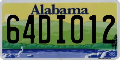 AL license plate 64DI012