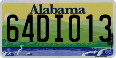 AL license plate 64DI013