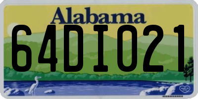 AL license plate 64DI021