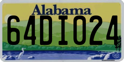 AL license plate 64DI024