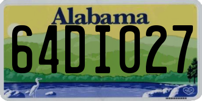 AL license plate 64DI027