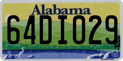 AL license plate 64DI029