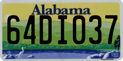 AL license plate 64DI037