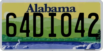 AL license plate 64DI042