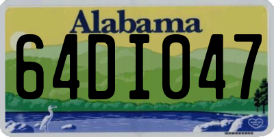 AL license plate 64DI047